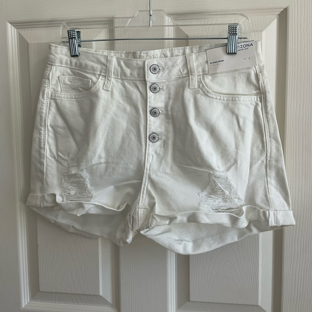 Womens Arizona Hi Rise denim shorts size 11.